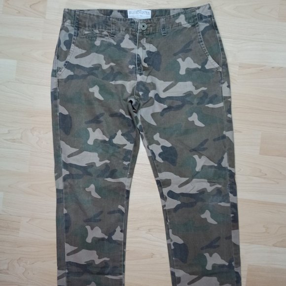🔥Camo Faded Slim Pants Green black !!🔥 - Picture 1 of 6